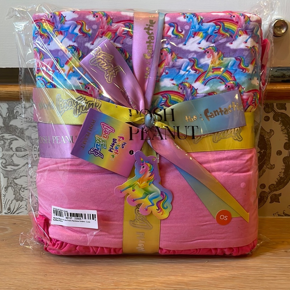 Posh Peanut Lisa Frank Markie Magic rainbow ombre Luxe Patoo - NWT